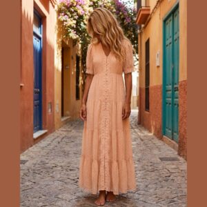 Marc Lauge Dotti Puff Dress